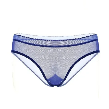 blue 1855 L'bellagiovanna женские сексуальные трусики без швов, Краткие женские seethought нижнее белье для девочек из сетчатой ткани, качественное однотонное нижнее белье новое нижнее бельё для девочек для активного отдыха трусики 1853 - Цвет: blue 1855