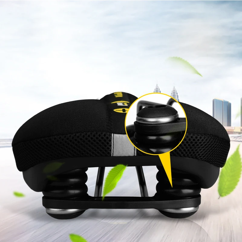 CoolChange Bicycle Saddle Air Cushion TPU Lycra MTB Road Bike Rear Seat Parts Cycling Equipment Free Shipping | Спорт и развлечения