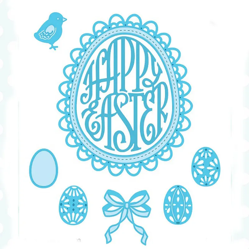 Ушко счастливое пасхальное яйцо металлическая резка штампы Скрапбукинг Ремесло
