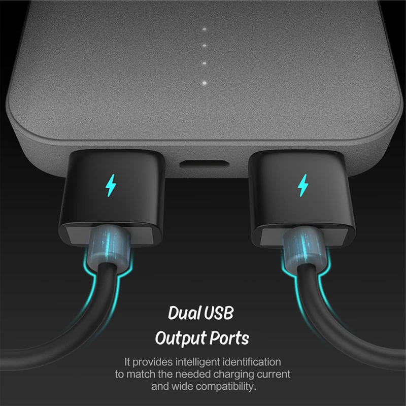 Mini banco de potencia, 10000 мА/ч, внешний аккумулятор, двойной USB внешний аккумулятор для iphone X, для Xiaomi
