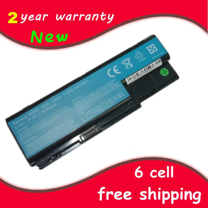 Аккумулятор для ноутбука Acer Aspire батареи ноутбуков 5530 5530G 5535 5710G 5715 5715Z 5720 5720G 5730 AS07B51