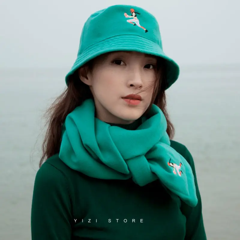 YIZISToRE шерстяной тканевый зимний шарф и шапка рыбака набор для мужчин женщин с