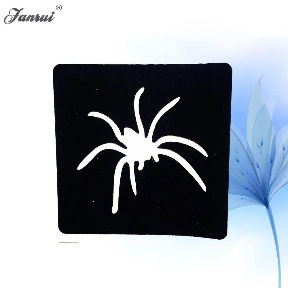 Симпатичный водонепроницаемый поддельный тату шаблон в виде паука стикеры AG205