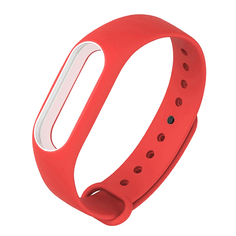 Двухцветный силиконовый ремешок для Xiaomi Mi Band 2 смарт браслет часов Miband2 Miband Band2