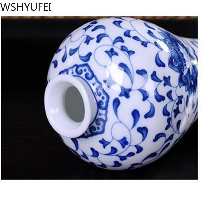 Jingdezhen ручная роспись ваза ручной работы Цветочная мини Ваза Круглая и гладкая