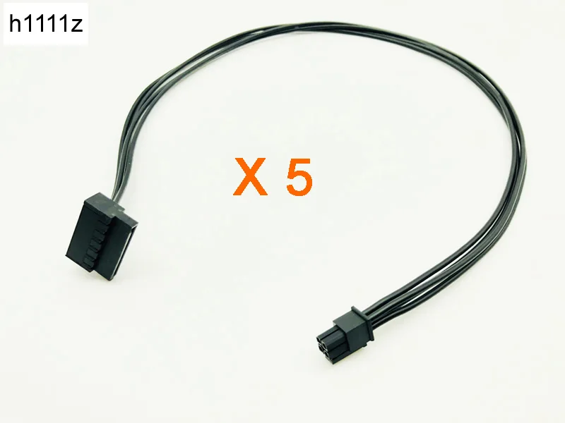 

5PCS 45CM MINI 4 Pin to SATA Cable SSD Power Supply For Lenovo 510S 510A M410 M415 B250 Motherboard 4Pin to SATA Interface Cable