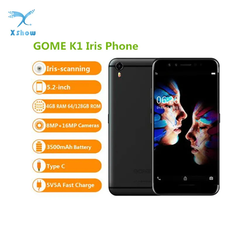 Сотовый телефон GOME K1 4 Гб ОЗУ Helio P20 MTK6757 2 3 ГГц Восьмиядерный экран 5 дюйма FHD Android 6 0