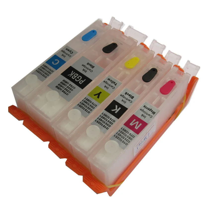 Цветной BCI-350 BCI-351 350 351 многоразовый картридж 5 видов цветов для canon PIXUS MG5430 MG5530 MG5630 iP7230 MX923 IX6830