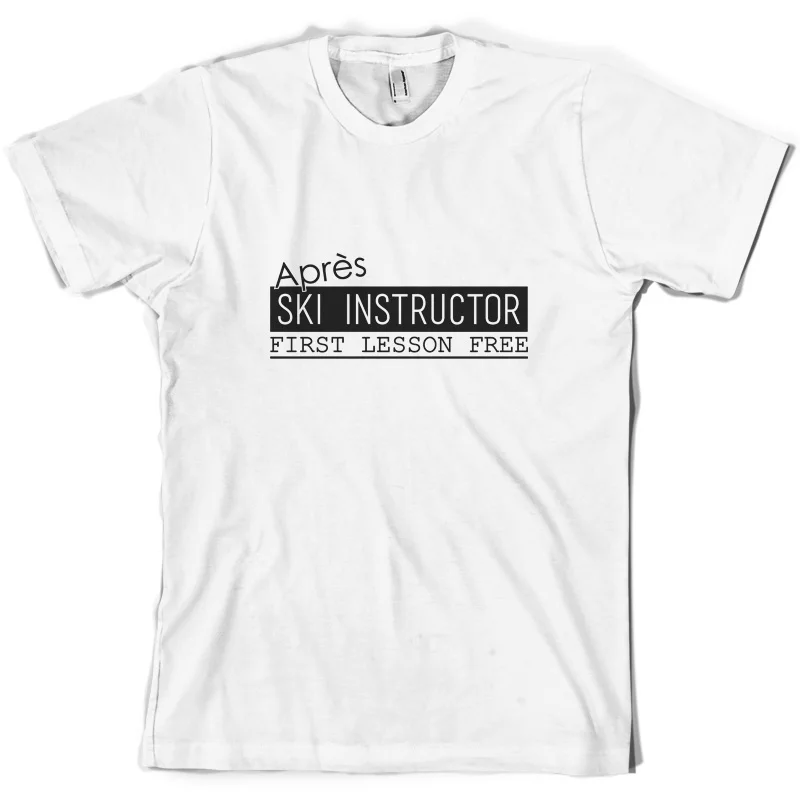 Apres Skier Instructor - Mens T-Shirt Funny Short Sleeves O-Neck T Shirt Tops Tshirt Homme | Мужская одежда