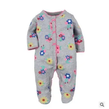 grey Orangemom/ модные детские пижамы; Одежда для маленьких девочек; одежда унисекс для маленьких мальчиков; хлопок; детские комбинезоны для новорожденных - Цвет: grey