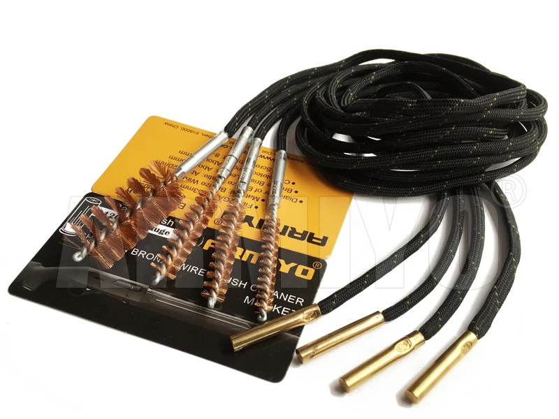 

Armiyo .30Cal 7.62mm Gun Bore Brush Rifle Cleaner Set One-piece Cleaning Kit fit AK Hunting Accessories Screw Thread 8-32