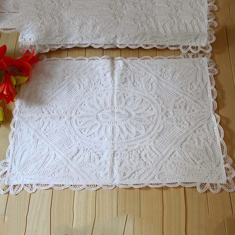 White QUNYINGXIU чехол для подушки 83*61 см вышитая подушка белый цветочный хлопок ручной работы пылезащитный домашний чехол для кровати в отеле - Цвет: White