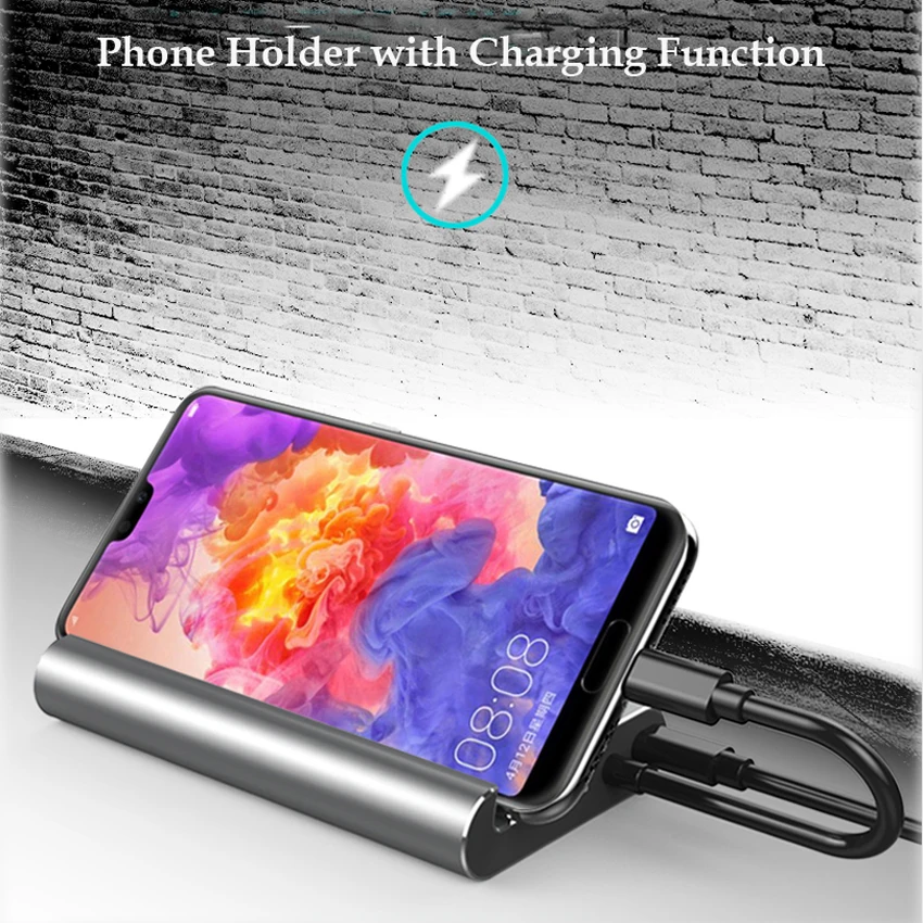 Многофункциональная док станция USB Type c для ноутбука адаптер 3 0 HDMI RJ45 PD MacBook Samsung