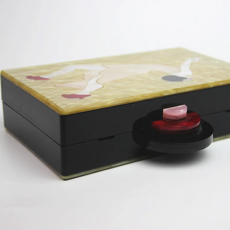 Женская Дикая мода мультфильм красота клатч Банкетный ретро коробка сумка