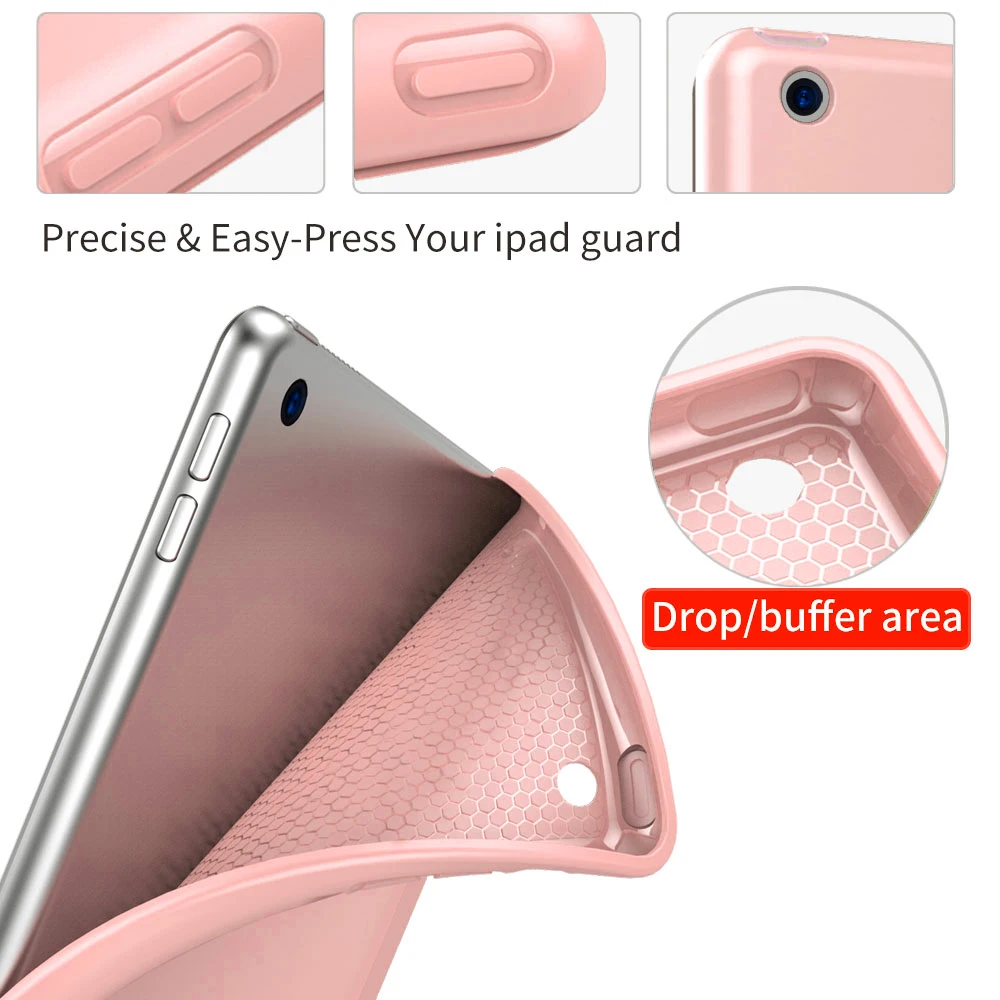 Для ipad 2018 все включено ТПУ силикагель спящий Пробуждение для Apple чехол 9 7 дюймов