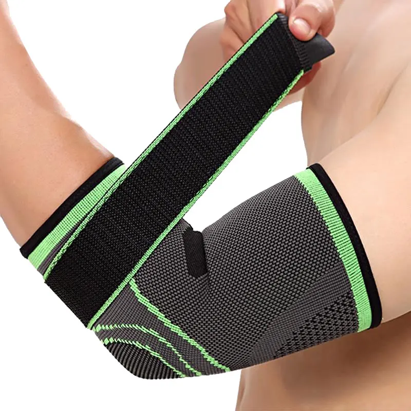 Дышащий влагу налокотники упругой Локоть Поддержка бандажа Баскетбол Спорт