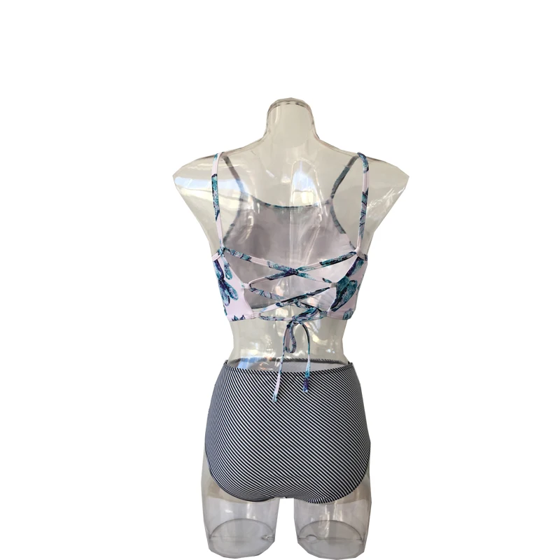 Рифма леди Высокая талия бикини push up комплект из двух предметов купальник 2018