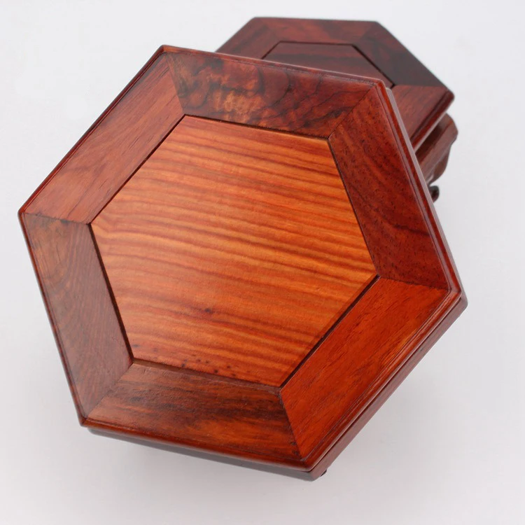 (Мини) изысканный китайский классический ручной работы шестигранный красный