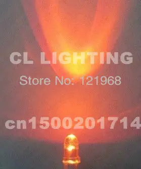 Высокое качество круглый светодиод 5 мм оранжевый DIP led 600-610nm 2 0-2 V прозрачный