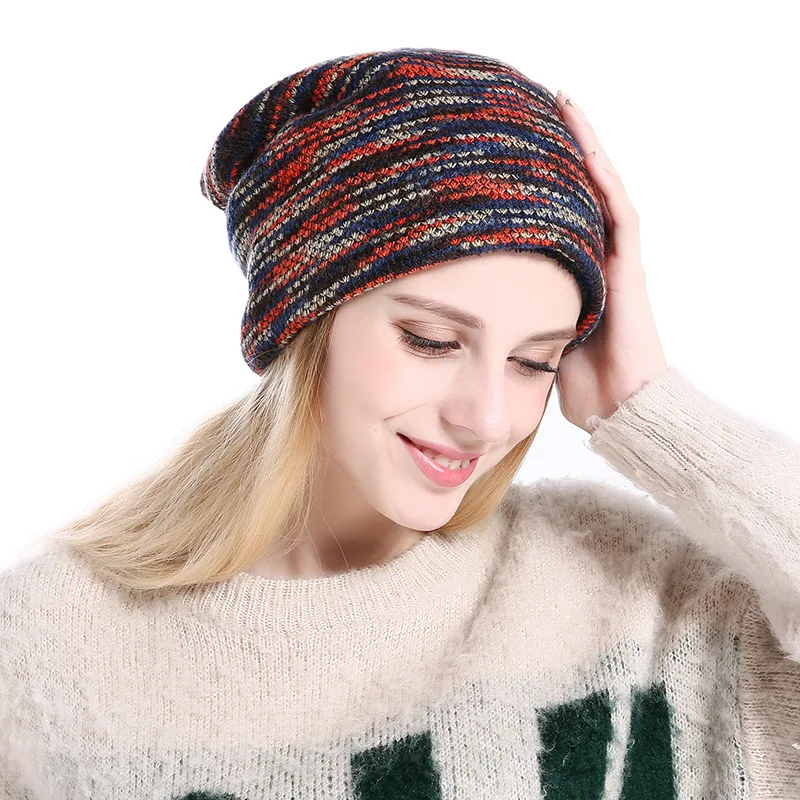 2017 модная осенне-зимняя шапка унисекс для часов женские шапочки вязаная