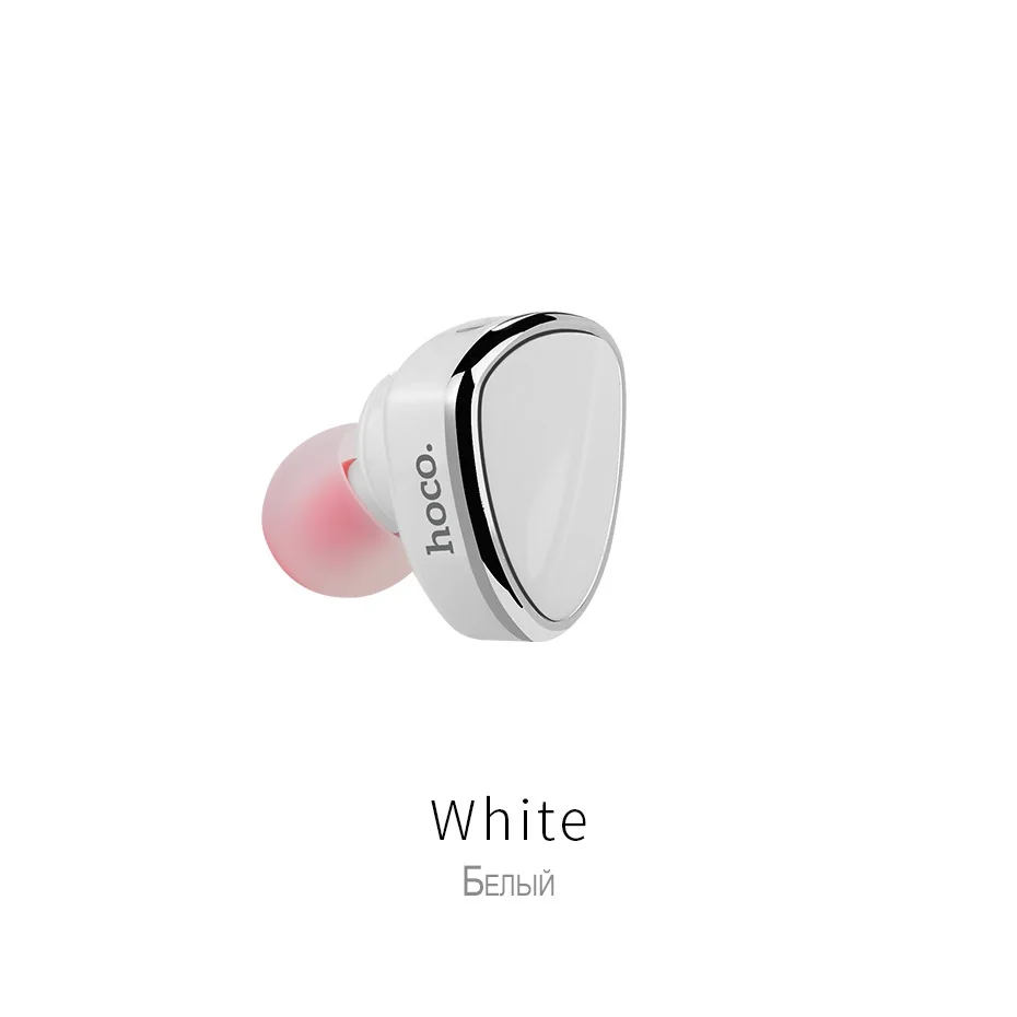 White HOCO Невидимый Наушник Музыка Наушники Bluetooth Наушники Мини Беспроводные Наушники С Микрофоном к телефону Для Xiaomi iPhone для Айфона Самсунга Сяоми блютус блютуз гарнитура наушники для телефона - Цвет: White