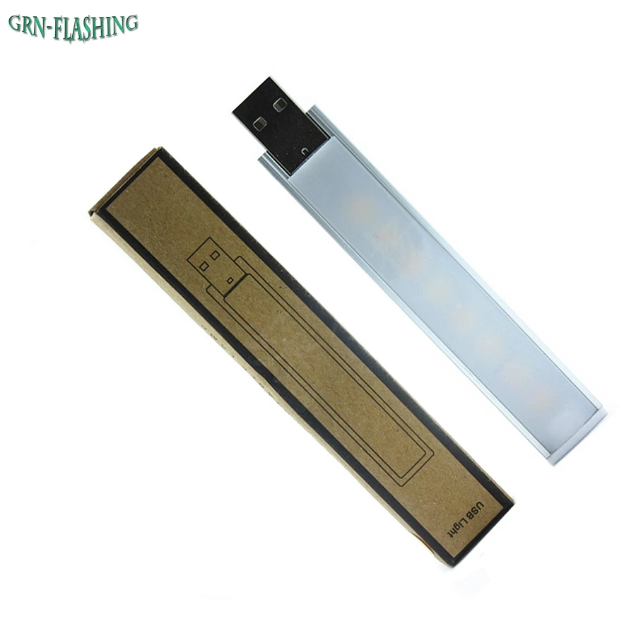 1 шт. супер яркий светодиод 8 USB свет лампы Портативный Чтение чрезвычайных