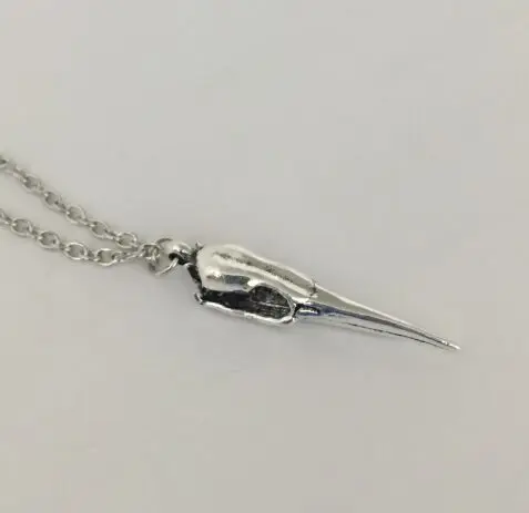 Regalrock длинный клюв Колибри череп кулон ожерелье