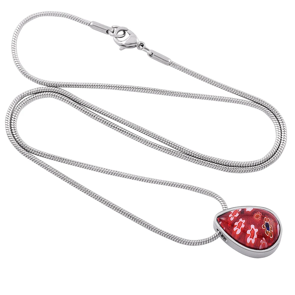 CMJ8476 Red Tear Drop Кулон из венецианского стекла для любимых зол ювелирных изделий collares