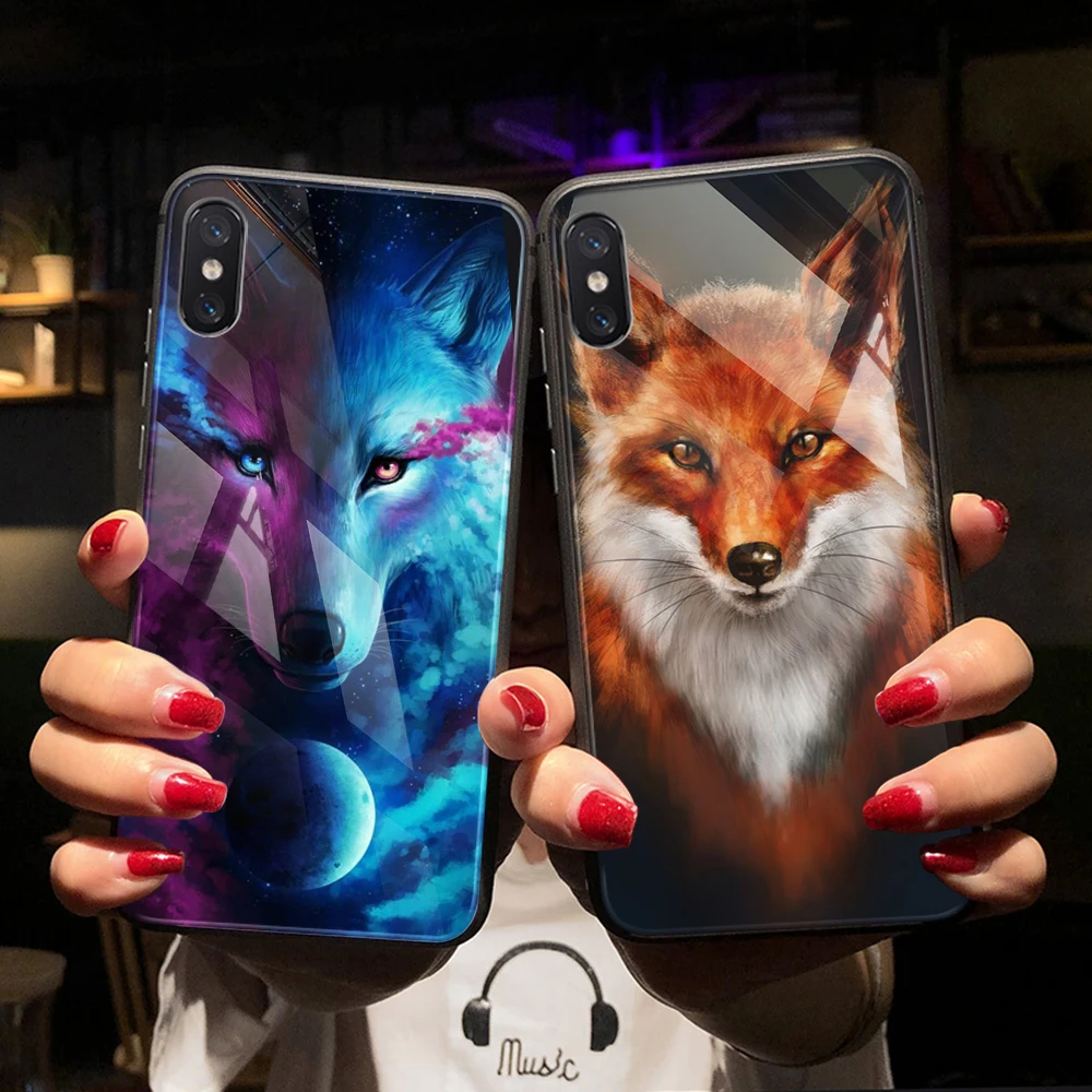 Роскошный чехол из закаленного стекла Hisomone для iPhone 6 S Plus силиконовый телефона X 7 8