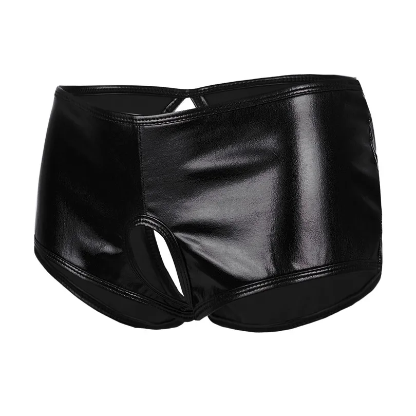 Женское сексуальное нижнее белье Wetlook короткие экзотические трусики из