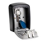 Портативный водонепроницаемый ящик для Сейфа из алюминиевого сплава, настенный кодовый замок с 4 паролями, мини-ящик для хранения ключей, сейфы для безопасности