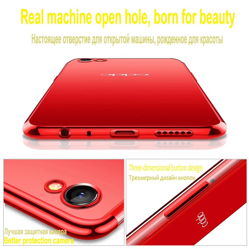 JCDA Чехлы для oppo a3 крышка Luxe Мягкие TPU Galvaniseren Сияющий Gevallen Voor случае transparante