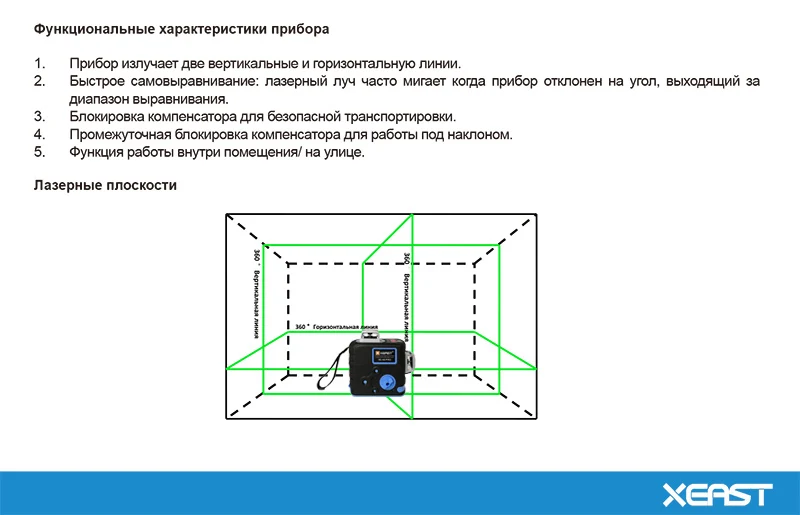 Лидер продаж XEAST XE-68G Pro 3D лазерные нивелиры 12 линий перекрестный уровень самонивелирующийся 360 роторный зеленый лазер