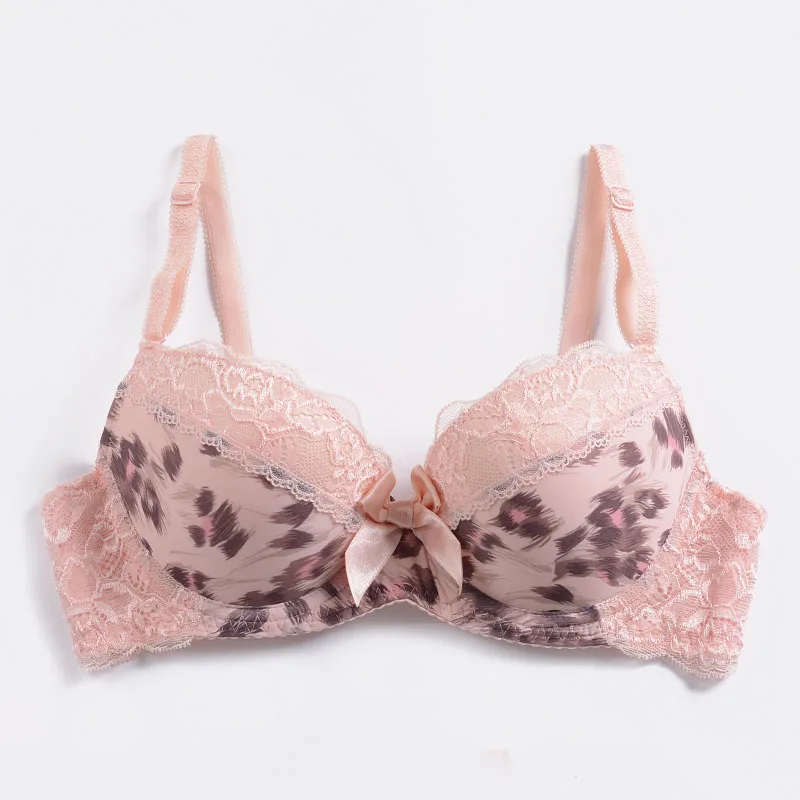 Женский маскарадный бюстгальтер Бралетт с леопардовым принтом кружевной