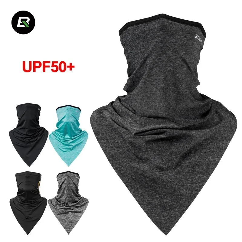 Маска-шейный косынка для бега, велоспорта и других активных видов спорта с защитой от ультрафиолета RockBros UPF50+ дышащая и быстро сохнущая.