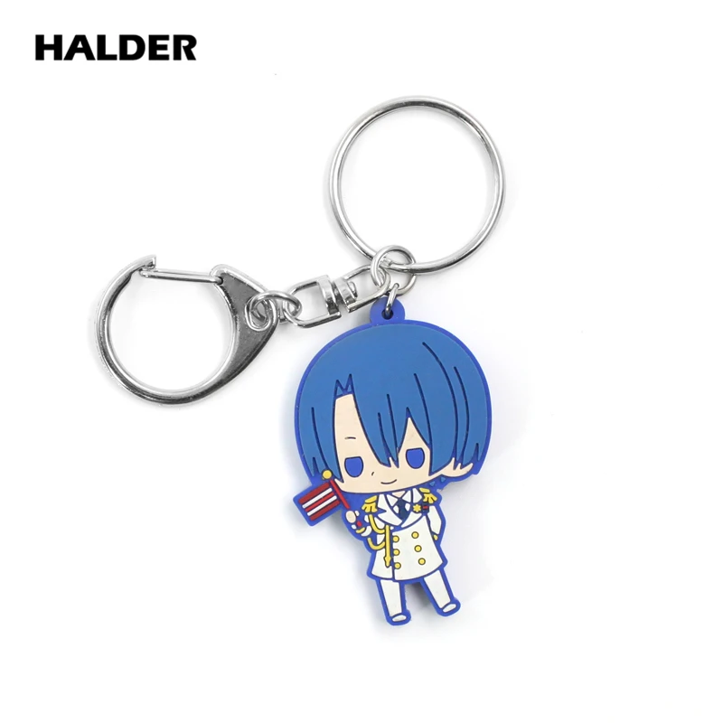 Аниме halder Uta no Prince Sama Aijima Cecil Ittoki Shinomiya Ren цифры кулон мягкий ПВХ Брелоки держатель ключей автомобильные брелоки для сумки - Цвет: HIjirikawa Masato2