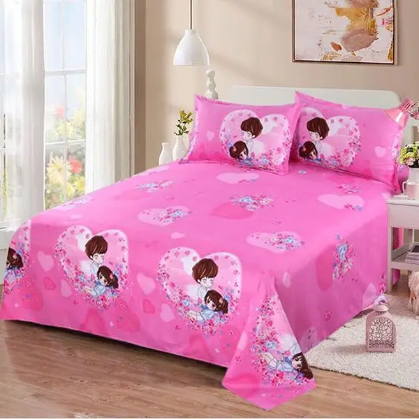 Простыня + наволочка брендовый декор 100% хлопок простыни для кровати домашний