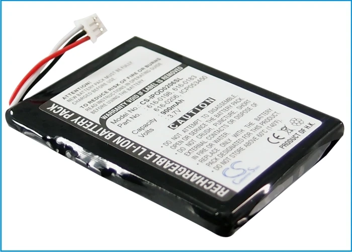 Оптовая продажа аккумулятор MP3 / MP4 PMP 616 0206 для APPLE iPOD U2 20 Гб цветной дисплей MA127 фото