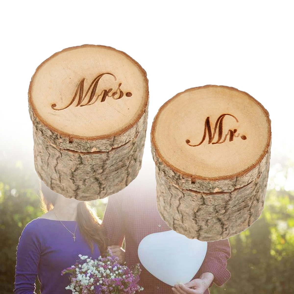 2 шт деревянные обручальные кольца коробка ювелирные изделия свадебные