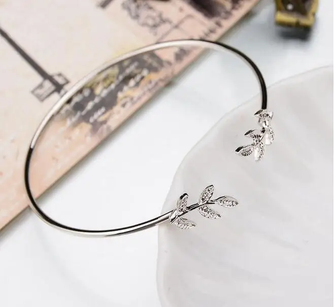 Европейский индивидуальный браслет с листьями регулируемый размер ювелирные