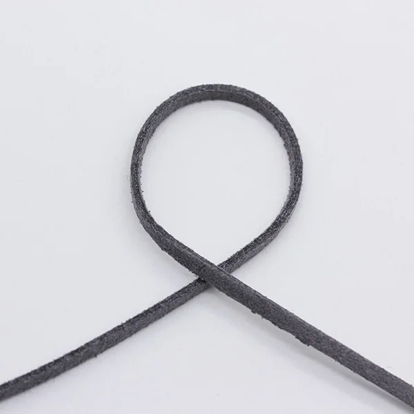 grey 10 ярдов плоская Искусственная Замша корейский бархат кожаный шнур DIY веревка нить для браслета ожерелье ювелирные изделия фурнитура декоративные изделия ручной работы - Цвет: grey