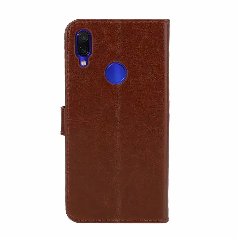 Роскошный кожаный чехол для карт с подставкой и откидной крышкой Redmi Note 7