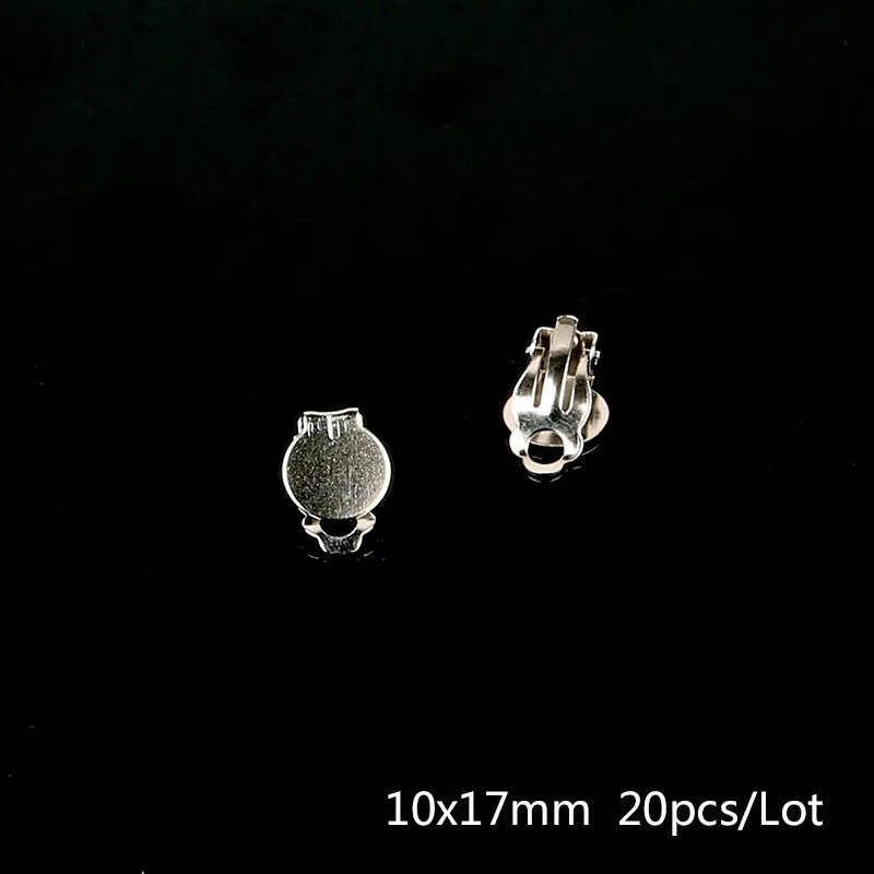 Silver Plated 4-20 шт./лот различные формы медная железная металлическая серьга в виде клипсы позолоченные серебряные серьги крючки для женщин - Окраска металла: Silver Plated