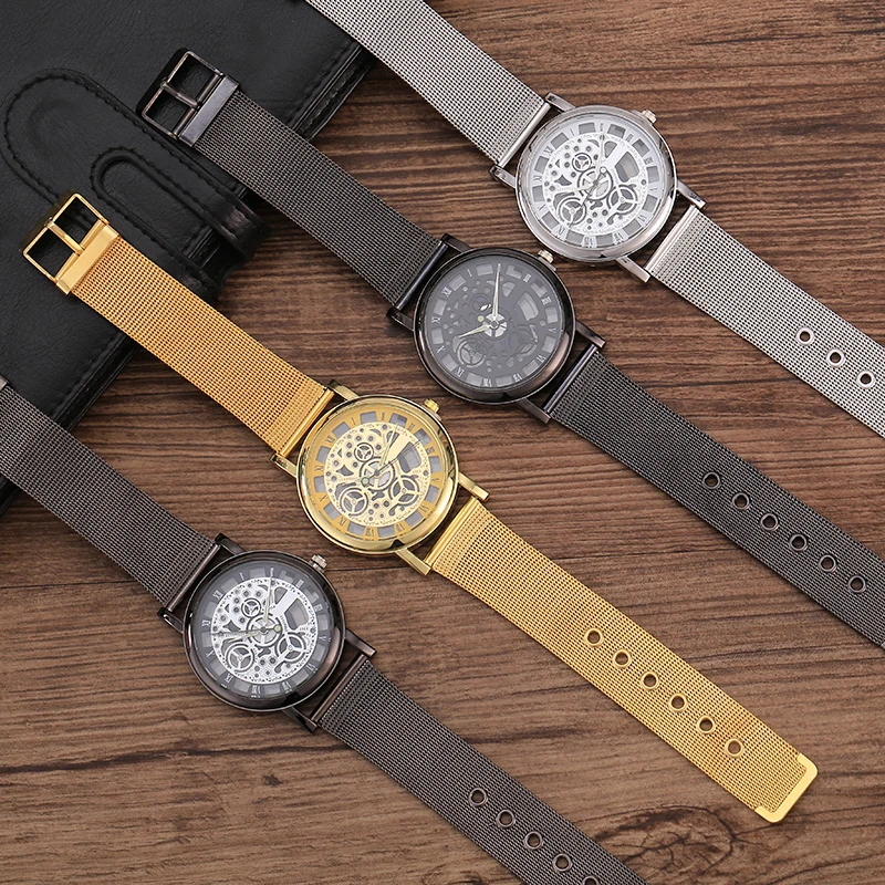 Мужские наручные часы Reloj Hombre модные кварцевые в военном стиле из нержавеющей