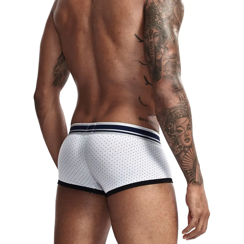 JOCKMAIL новые мужские Трусы Дышащие Боксеры хлопковое мужское белье U выпуклый мешочек сексуальные трусы с принтом Домашняя одежда шорты, мужские боксеры