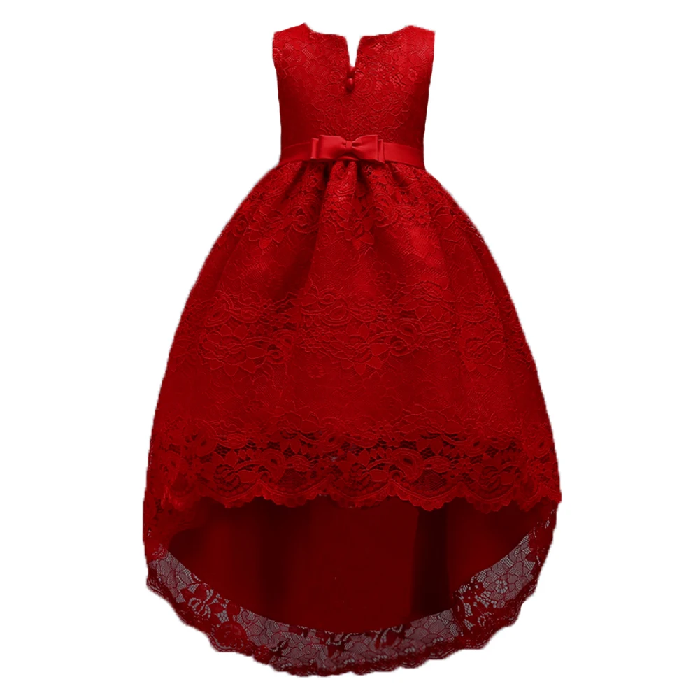 

2-14 Years Girls Birthday Party Christmas Dress for Little Girl Teenager Short In Front Long In Back Prom Dresses for Kids