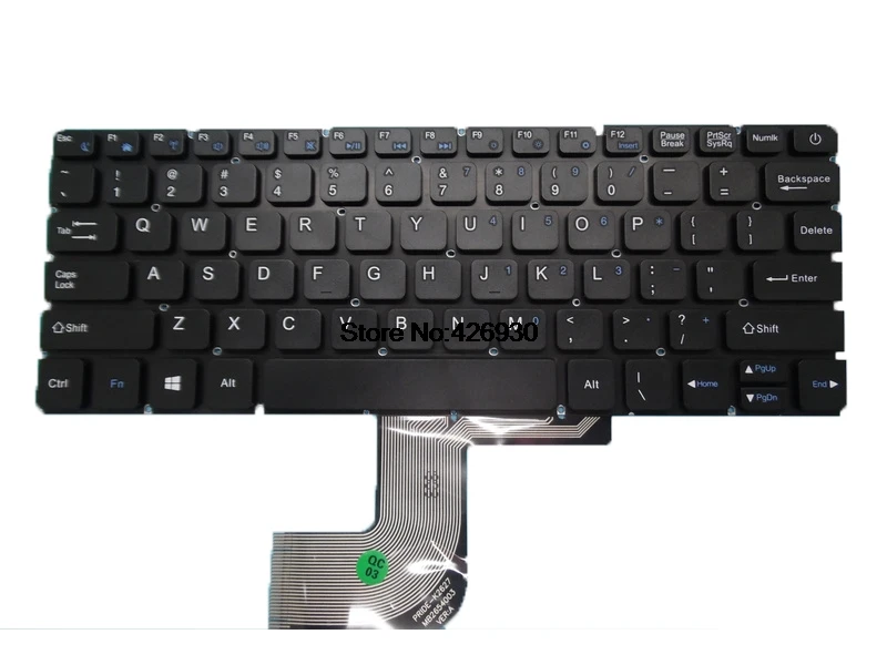Клавиатура для ноутбука chuwi для Lapbook 12,3 PRIDE-K2627 MB2654003 английский США черный без рамки и