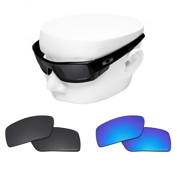 Black and Blue OOWLIT Анти-Царапины Сменные линзы для-солнцезащитные очки Oakley Gascan травления поляризованных солнцезащитных очков - Цвет линз: Black and Blue