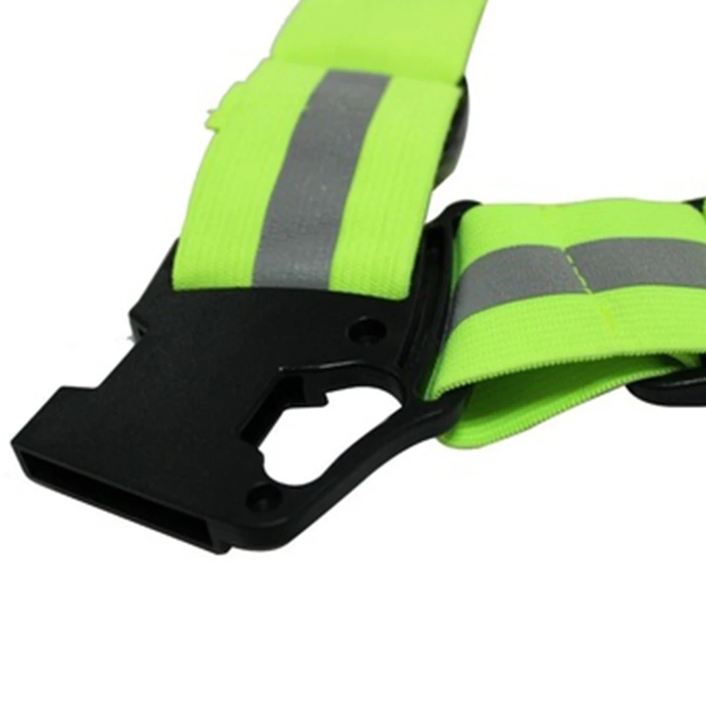NEW Adjustable Reflective Night Running Riding Safety Vest Strap Cleaner Jacket Gear | Спорт и развлечения