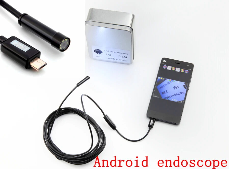 Новейший миниатюрный объектив 7 мм 720 МП 3 5 P HD Android эндоскоп 6 светодиодов IP66